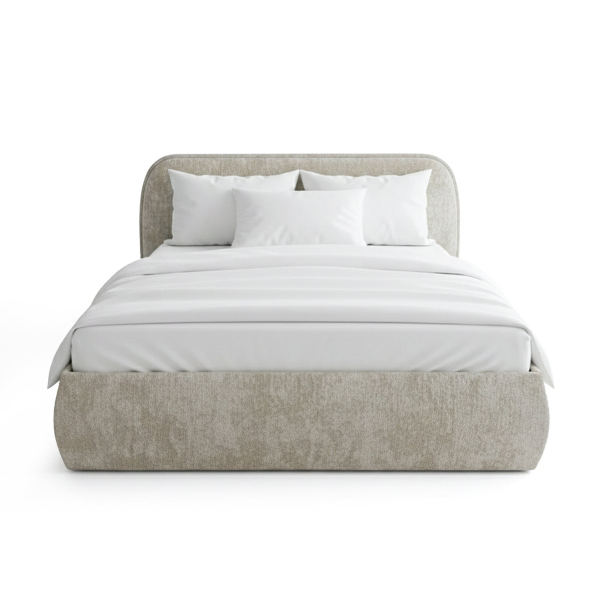 Łóżko tapicerowane Eterial 140x200, 160x200 i 180x200 z pojemnikiem w stylu soft modern – zdjęcie główne