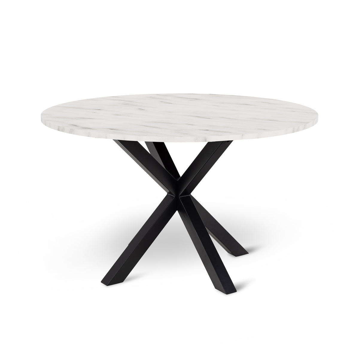 Morial Round Dining Table for the Living and Dining Room, Elegant Style – angled view | Pillovely