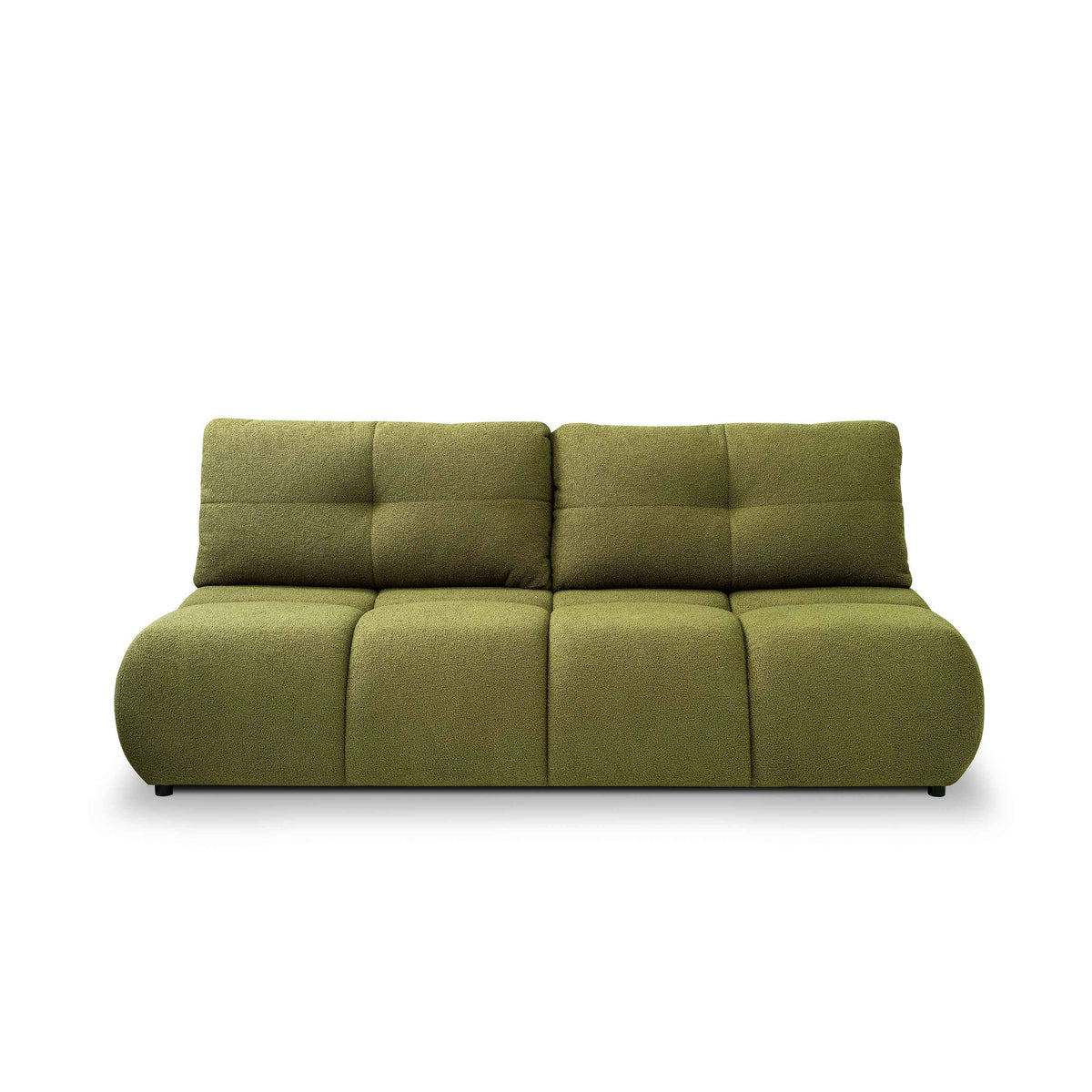 Sofa 3-osobowa z funkcją spania 142x200 w stylu miękkiego minimalizmu | Milorya
