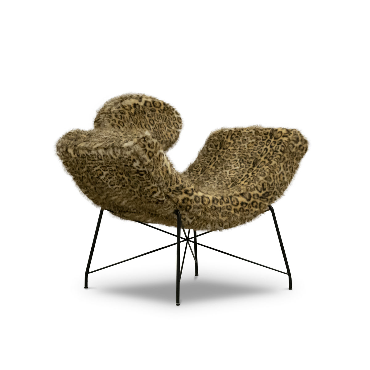 Fotel Lampardo typu motylek w stylu glamour – widok z boku | Pillovely