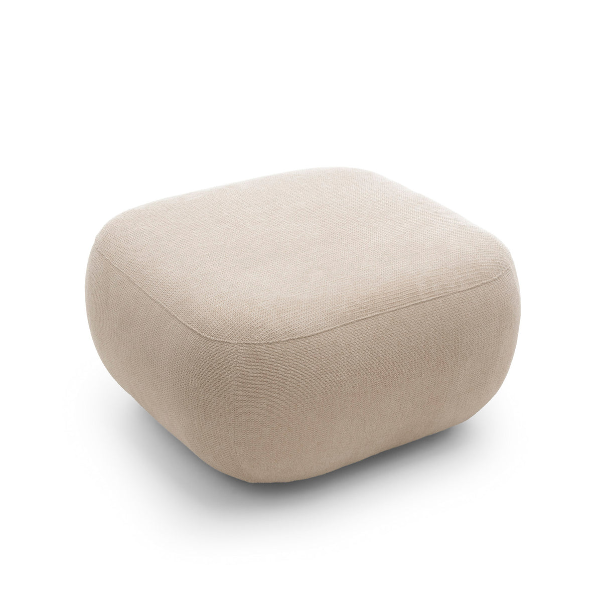 Pufa Olemo wypoczynkowa 75x39 cm z pianki PUR w stylu japandi, tkanina Aragon – zdjęcie 4
