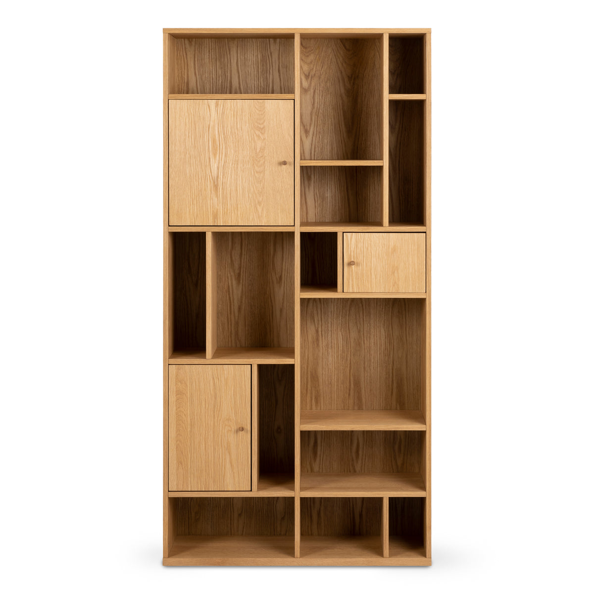 Regał Asymo do salonu 90x180 w stylu japandi – widok z przodu | Pillovely