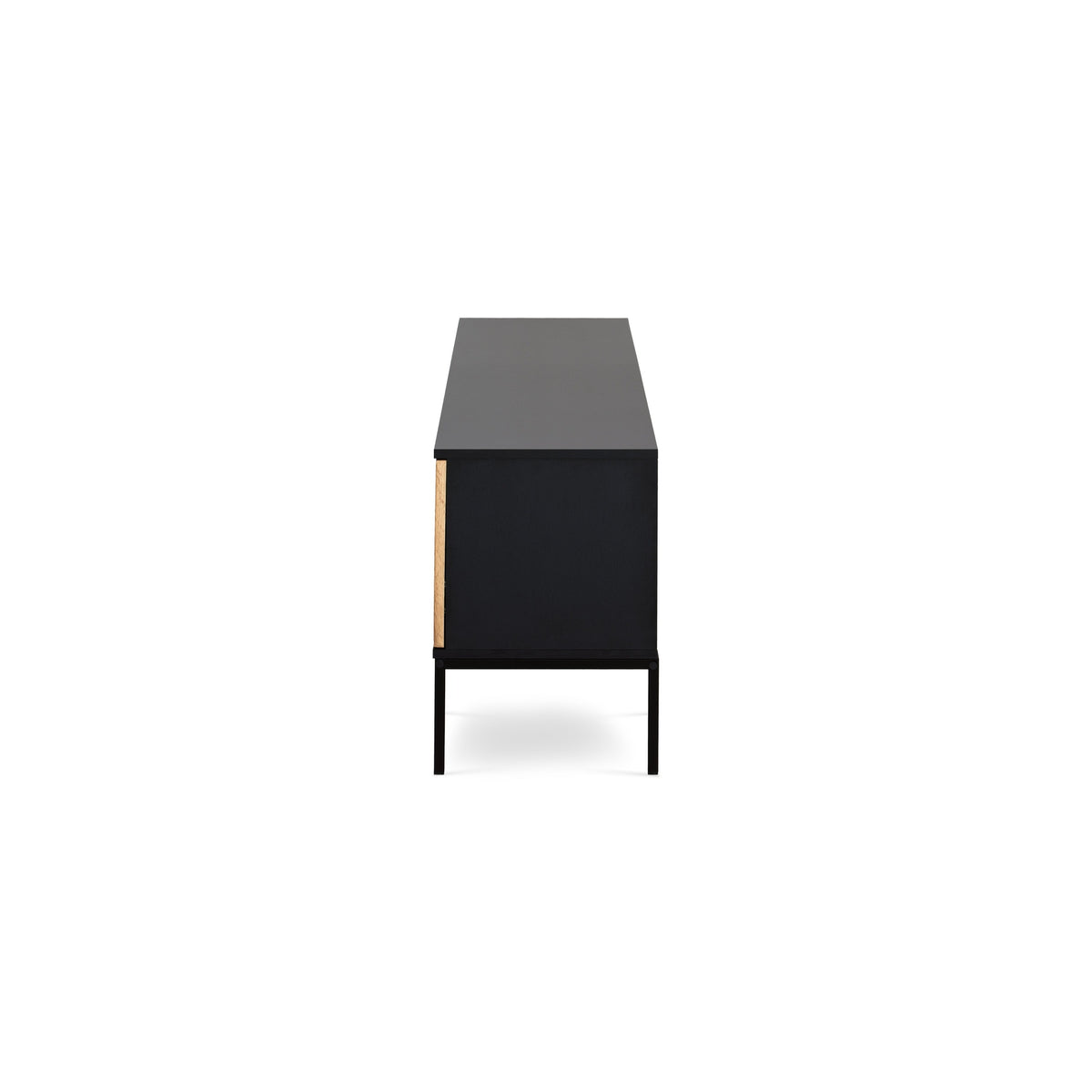 Szafka RTV Lampy pod telewizor 154x56 w stylu nowoczesnym – widok z boku