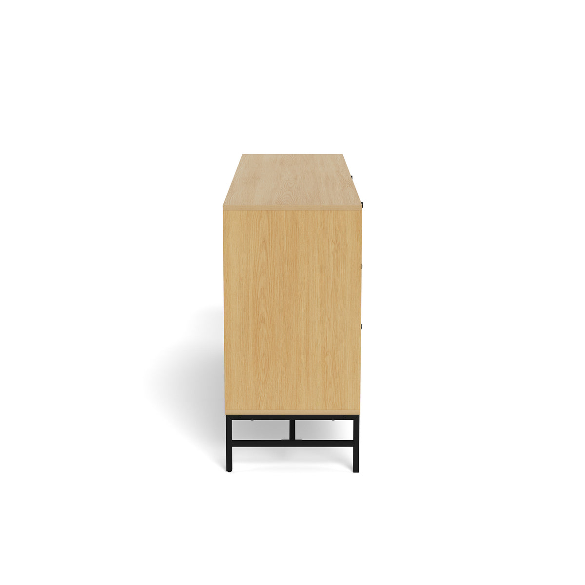 Bambouz Sideboard 158x81 with a Lamella Front, Modern Style – side view