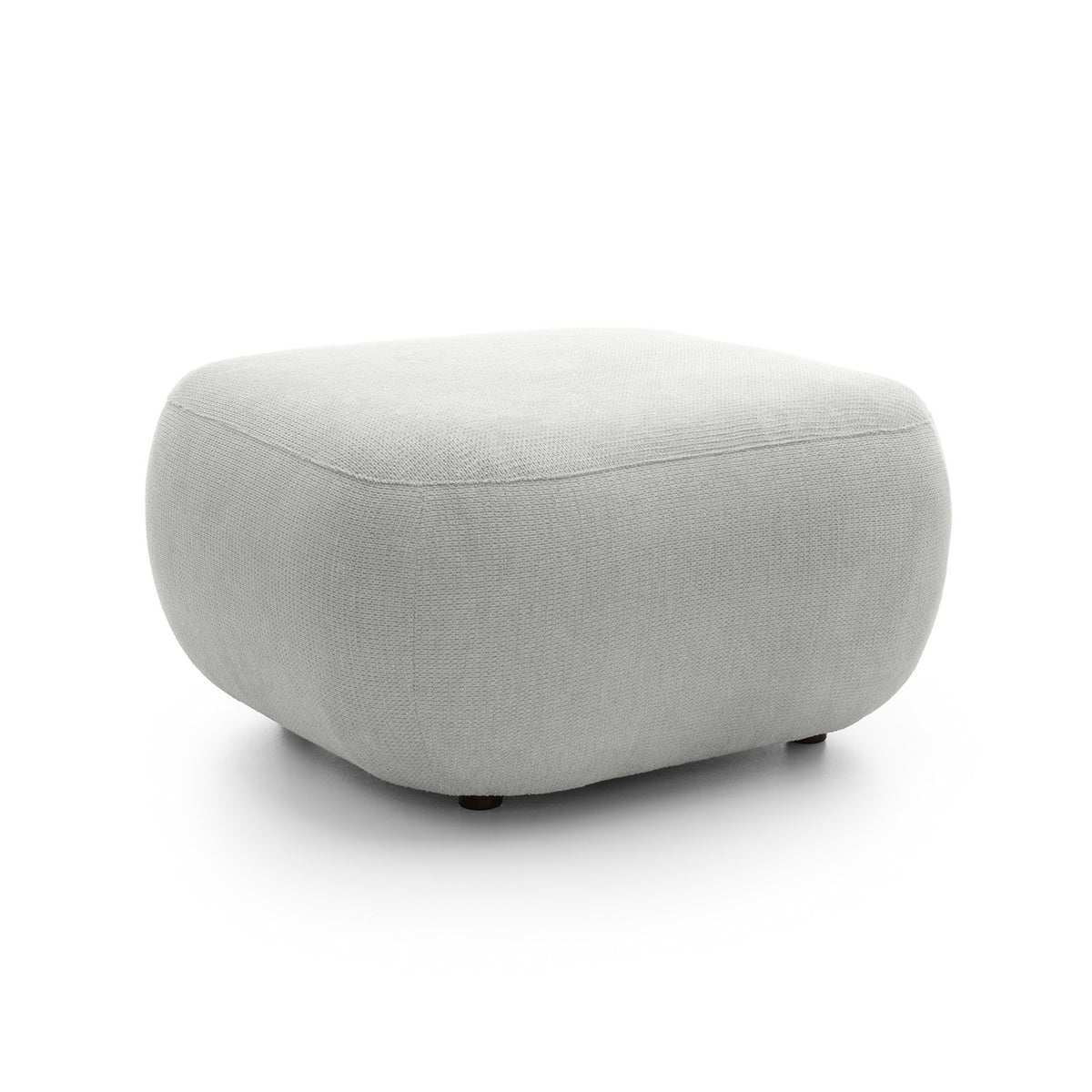 Pufa wypoczynkowa 75x39 cm z pianki PUR w stylu japandi, tkanina Aragon | OLEMO Chłodny Taupe (ARAGON 80)