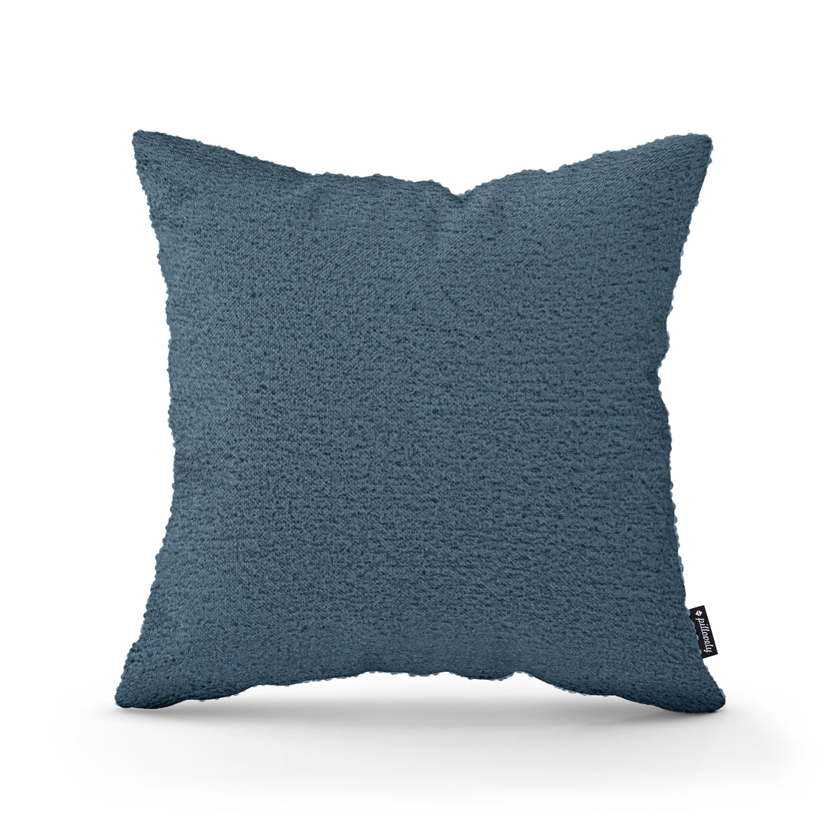 Poduszka dekoracyjna 45×45 cm w stylu scandi i japandi, tkanina Coral | Baranek Stalowy Lazur (CORAL 10)