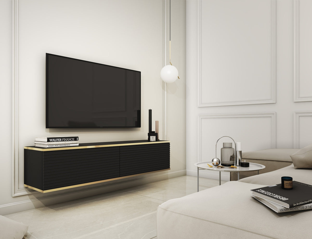 Szafka RTV Meva 135x30 w stylu nowoczesnym – zdjęcie 17
