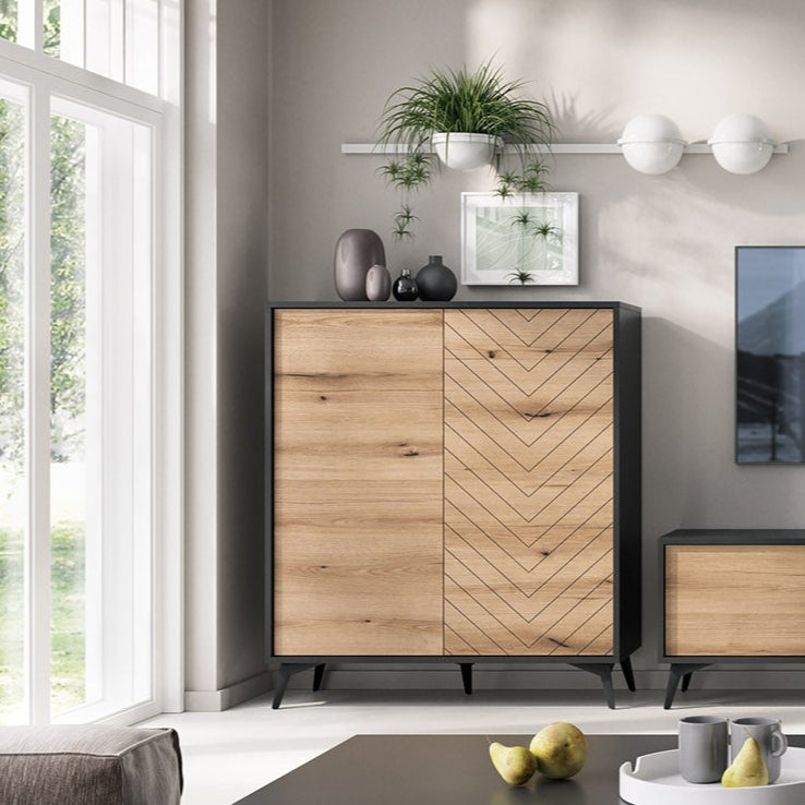 Komoda Nirwana 104x119 w stylu loftowym – zdjęcie 2