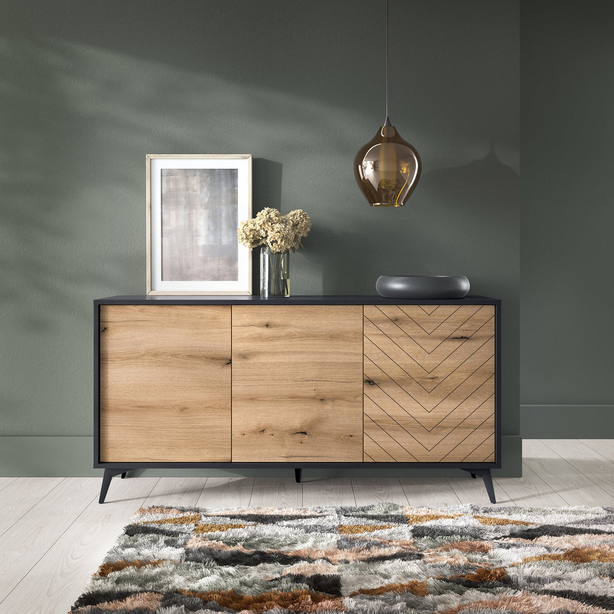 Komoda Nirwana 154x77 w stylu loftowym – zdjęcie 2