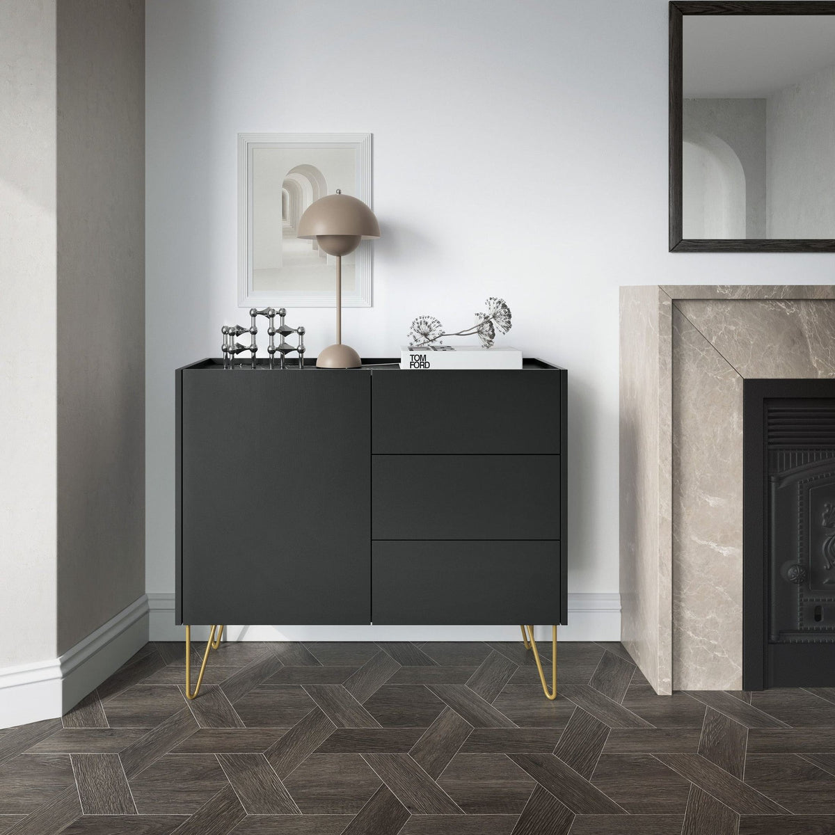 Komoda Ballada 97x83 w stylu glamour – zdjęcie 2