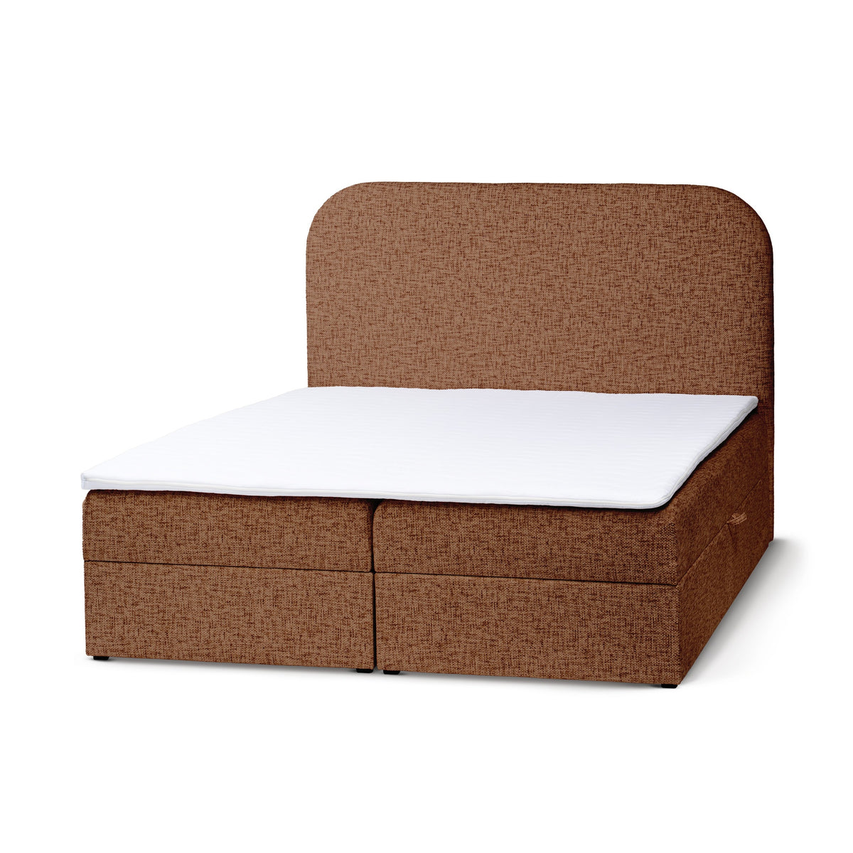 Gory Continental Divan Bed with Storage, Minimalist Style – Burnt Terra (IMO 25), 200