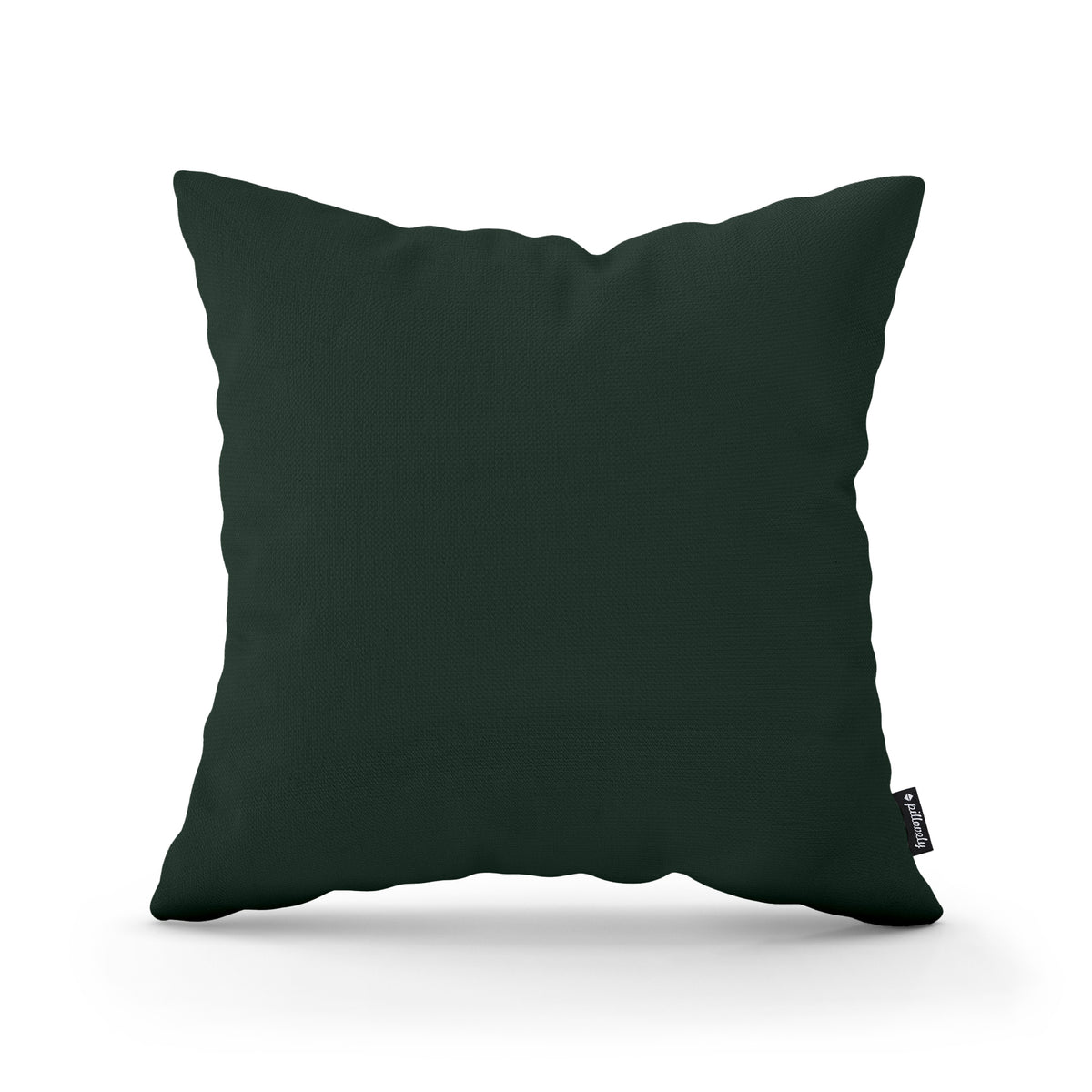 Poduszka dekoracyjna 45×45 cm w stylu minimalistycznym | Gładka Ciemny Eukaliptus (KRONOS 14)