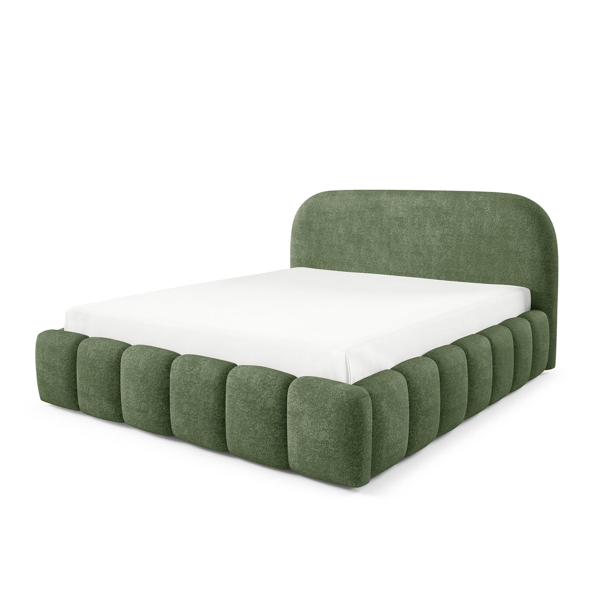 Łóżko tapicerowane Tegell z pojemnikiem w stylu modern soft, tkanina Monte – zdjęcie 8