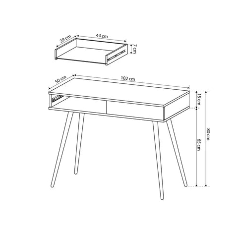 Meva Dressing Table 102x80 cm, Modern Classic Style – photo 4