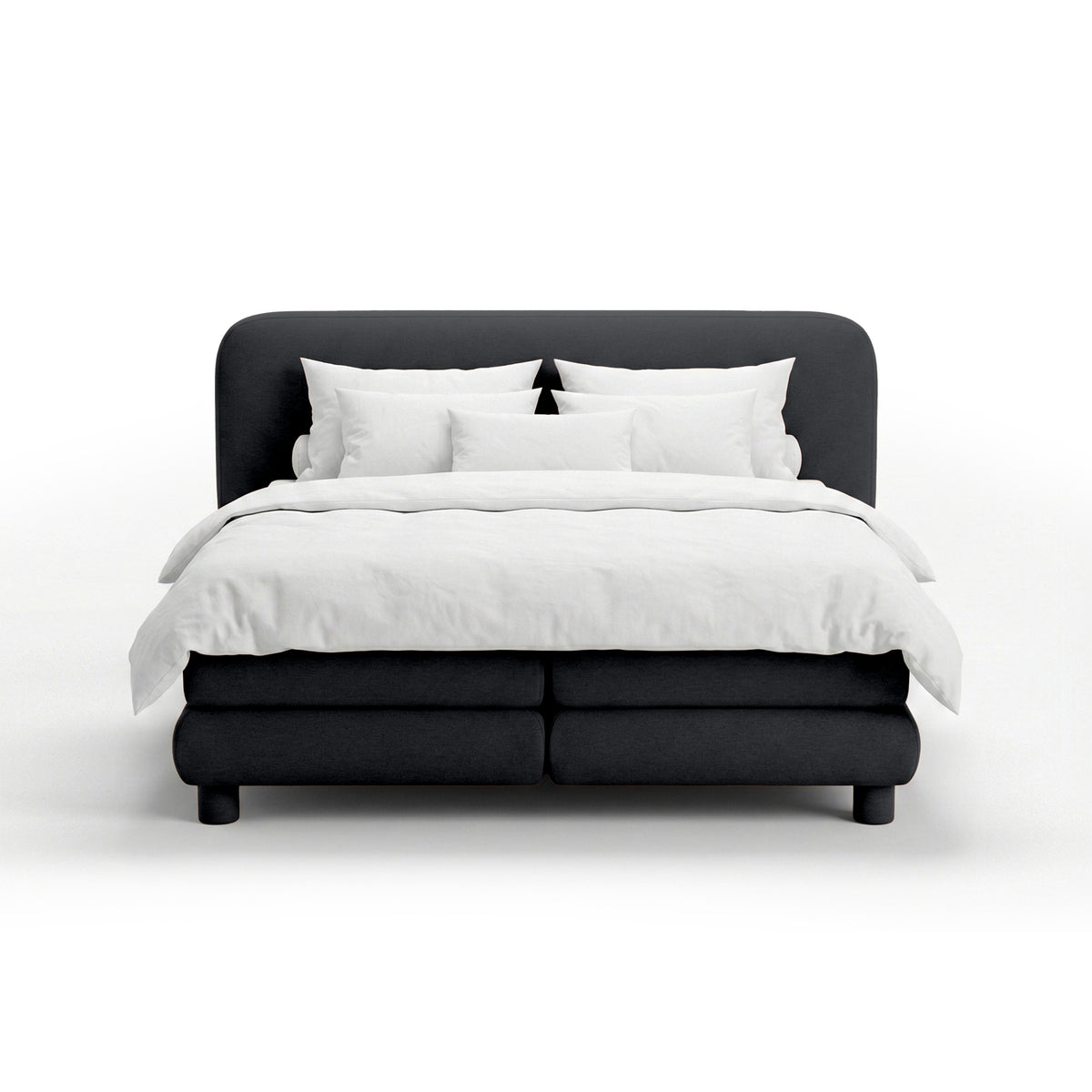 Portela Continental Divan Bed with a Rounded Headboard, Modern Organic Style – photo 29