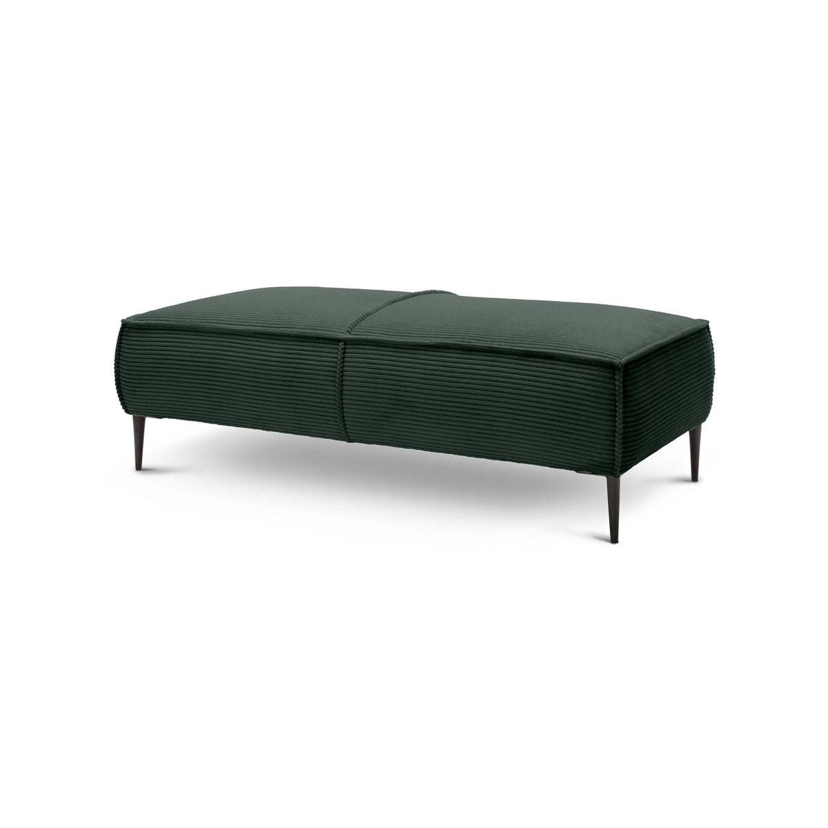 Pufa 140 cm do salonu w stylu modern | May Leśna Zieleń (POSO 14)