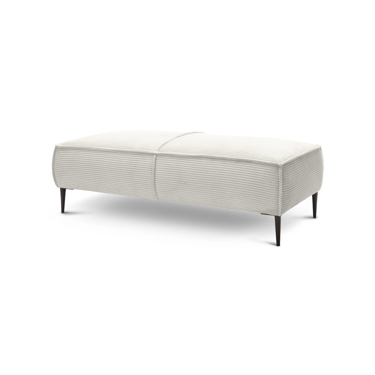 Pufa 140 cm do salonu w stylu modern | May Porcelanowy Beż (POSO 38)