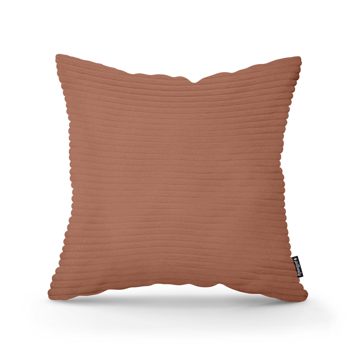 Poduszka dekoracyjna 45×45 cm w stylu scandi i boho | Szeroki Sztruks Cynamon (POSO 41)