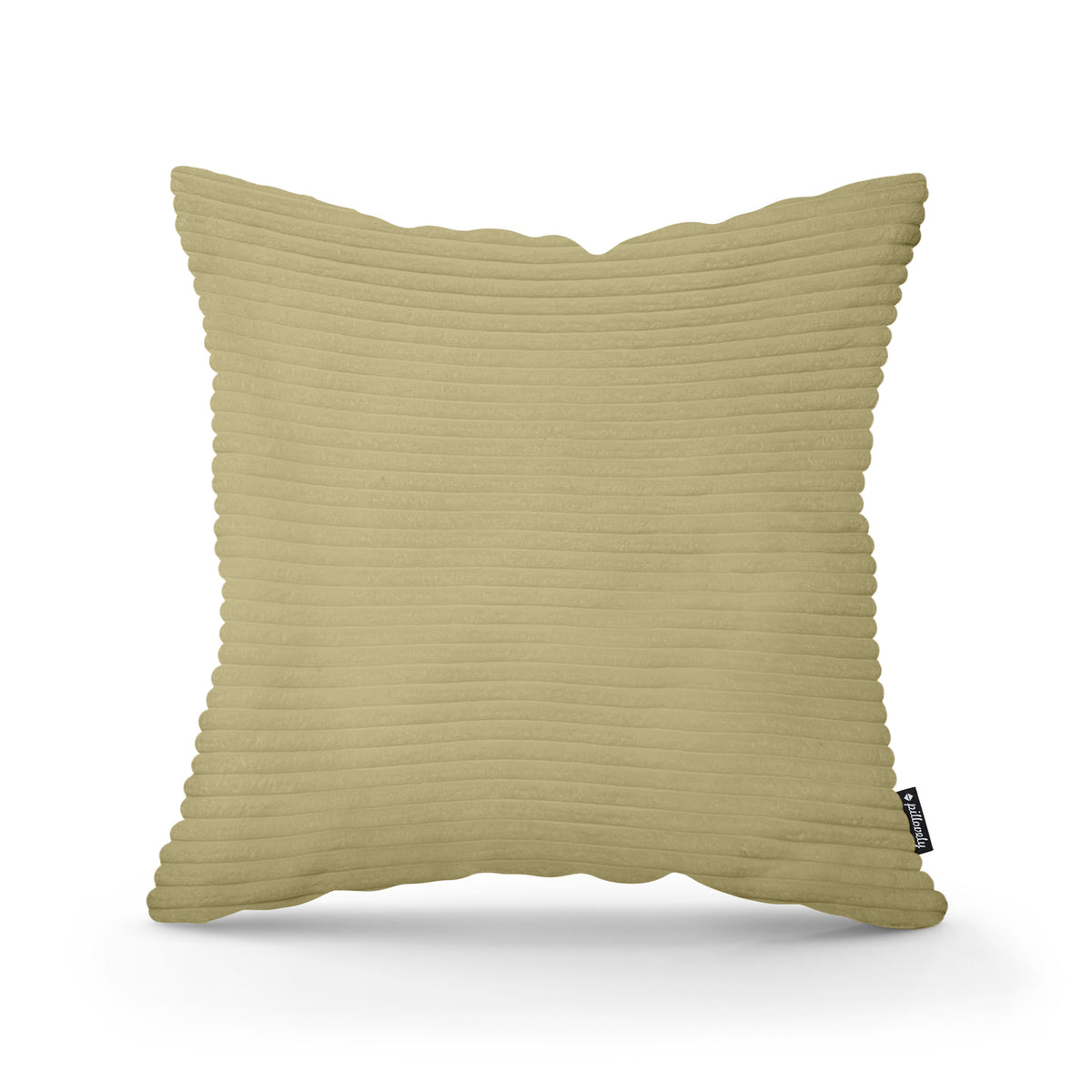 Poduszka dekoracyjna 45×45 cm w stylu scandi i boho | Szeroki Sztruks Oliwka (POSO 44)