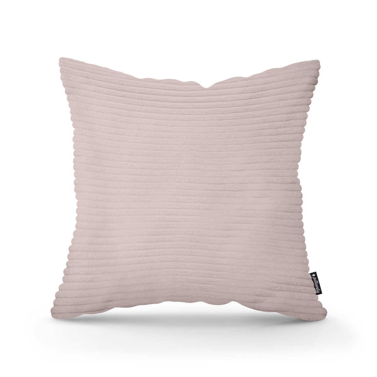 Poduszka dekoracyjna 45×45 cm w stylu scandi i boho | Szeroki Sztruks Zgaszony Róż (POSO 52)