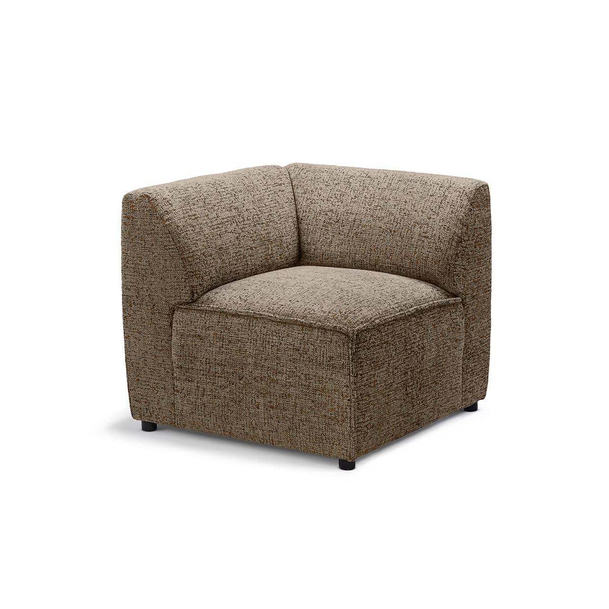 Sofa modułowa BRICK Moduł M Prawo Brązowy Kamień (BELLA 10)