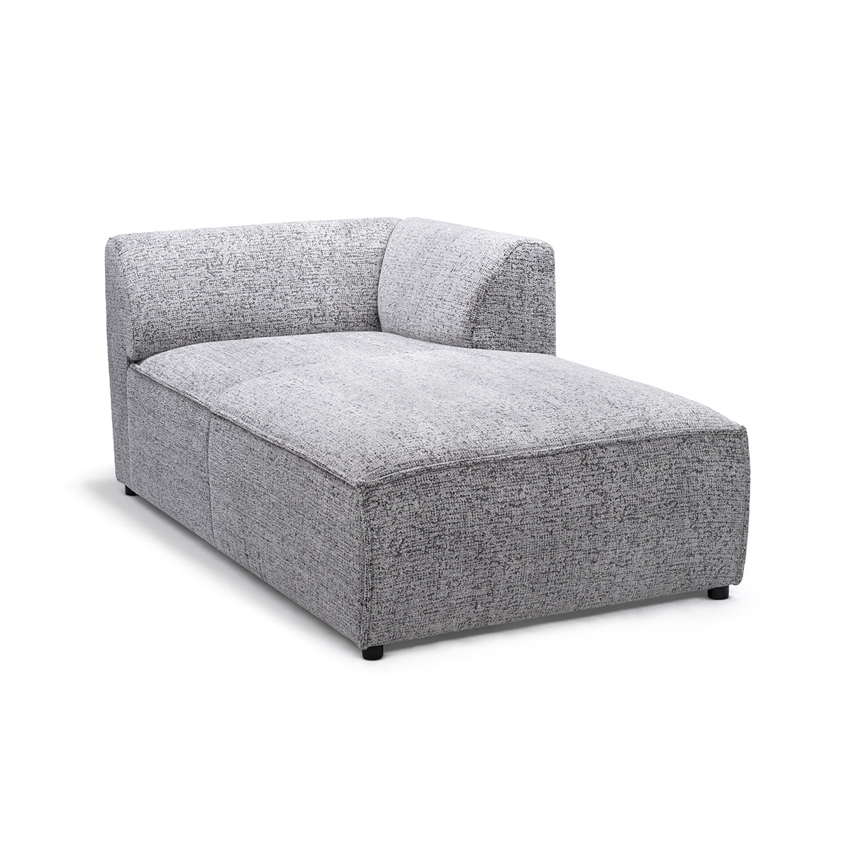 Sofa modułowa BRICK Moduł L Prawo Szary Mat (BELLA 65)