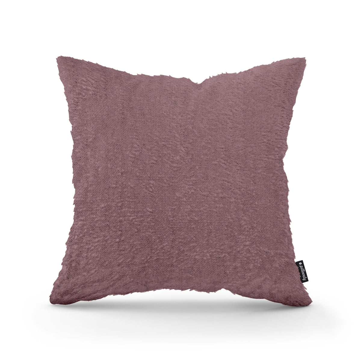 Poduszka dekoracyjna 45×45 cm w stylu glamour | Plusz Różana Sepia (SORRISO 10)