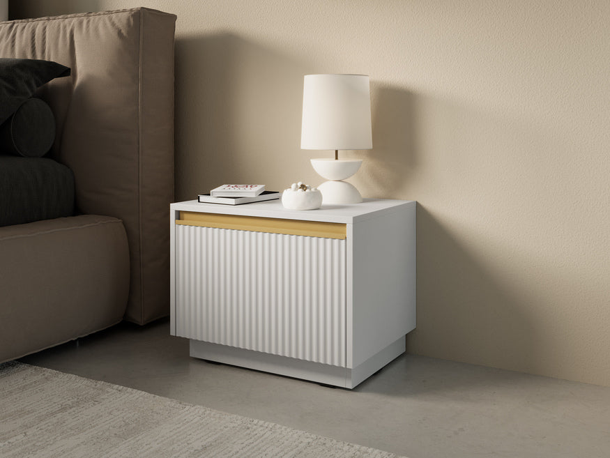 Szafka nocna Westa 54x42 cm w stylu glamour – zdjęcie 8