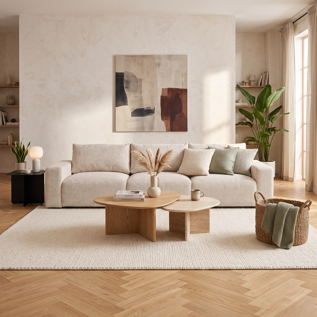 361 cm modular sofa for 6 people in a modern style | Iskeli Plus