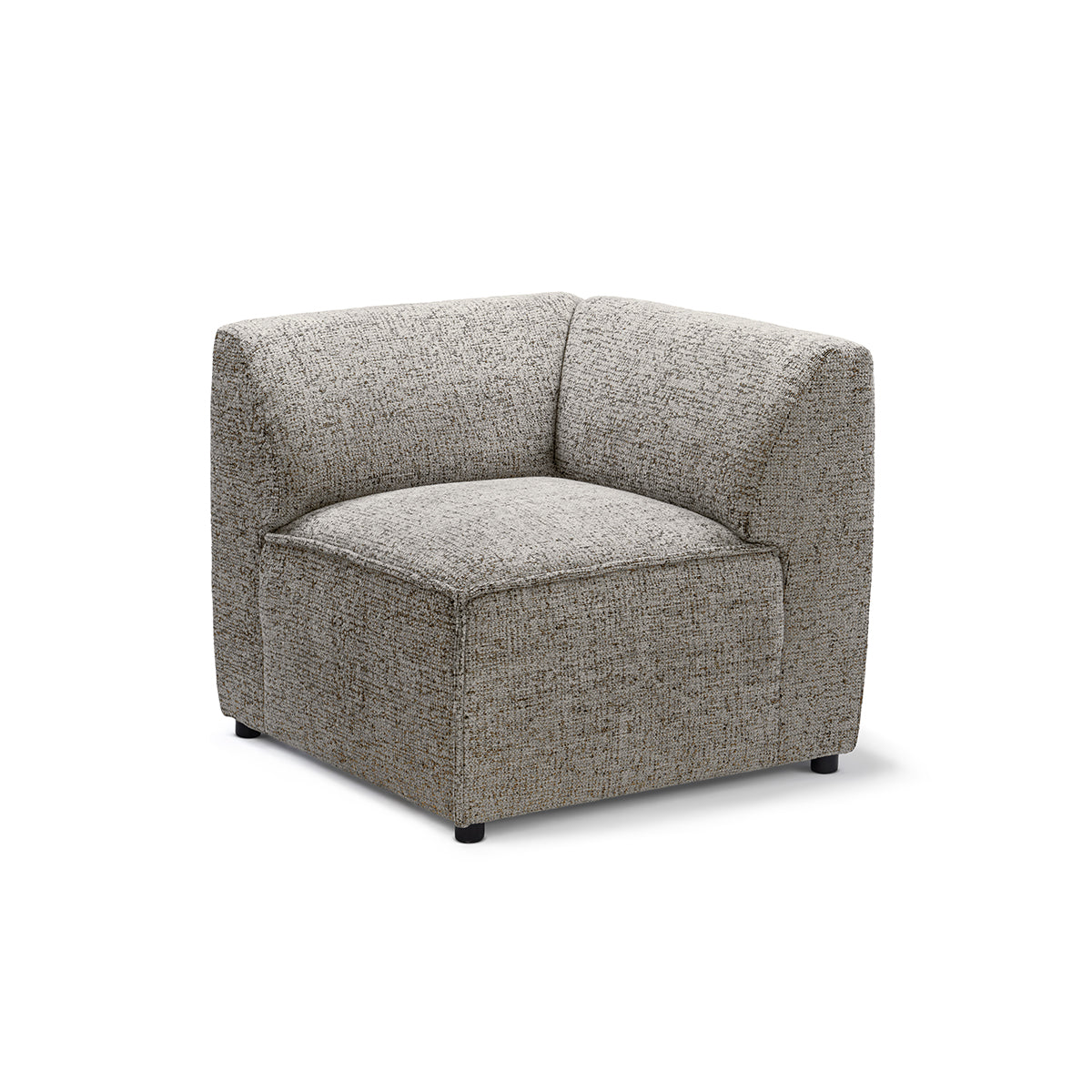 Sofa modułowa BRICK Moduł M Lewo Szary Taupe (BELLA 15)