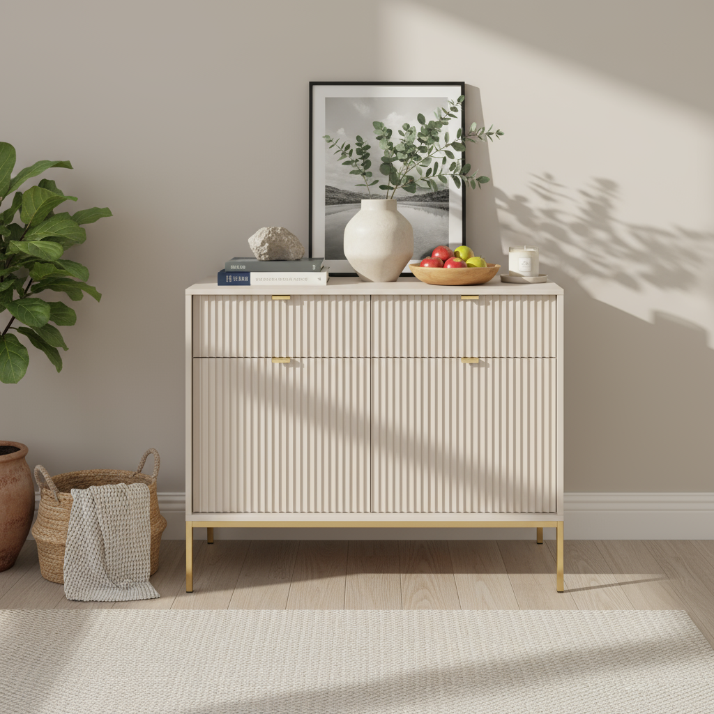 Komoda Roza 104x83 w stylu nowoczesnym – w aranżacji wnętrza