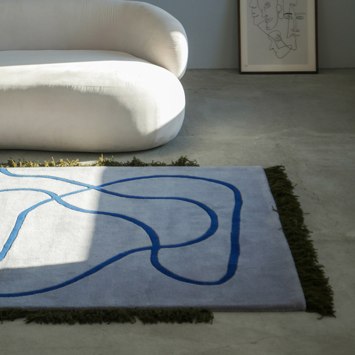 Serpello Rug with Fringes and a Flowing Pattern, Boho Style – photo 3