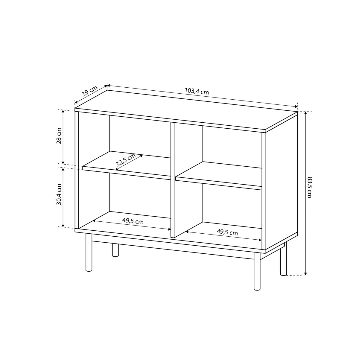 Sabi Sideboard 104x84, Japandi Style – photo 9