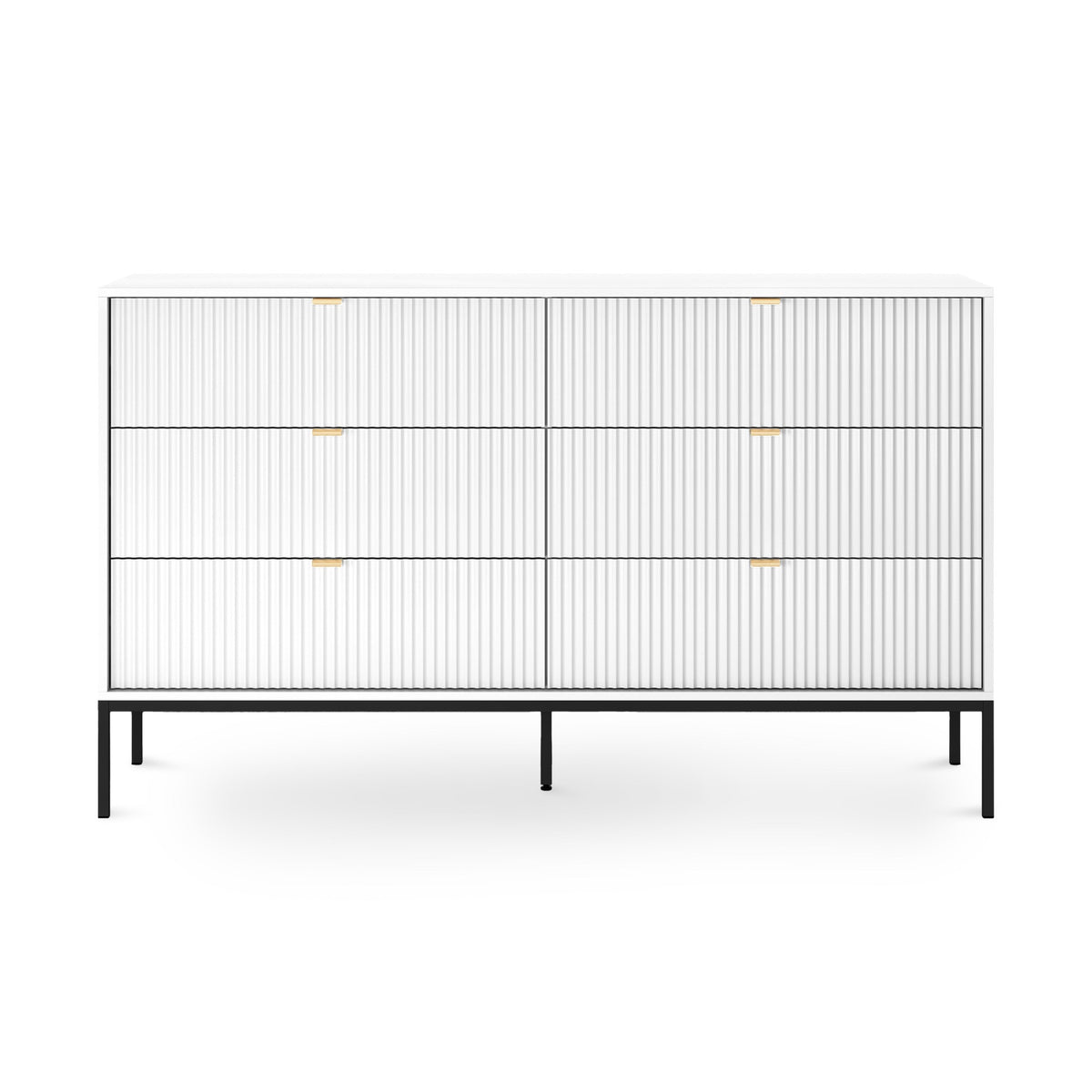 Komoda z szufladami 154x91 w stylu glamour | Roza