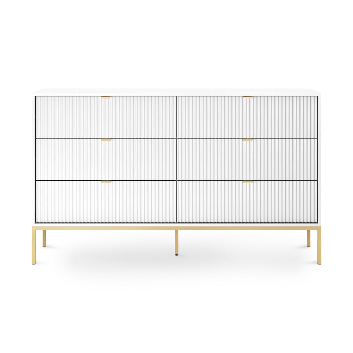 Komoda z szufladami 154x91 w stylu glamour | Roza