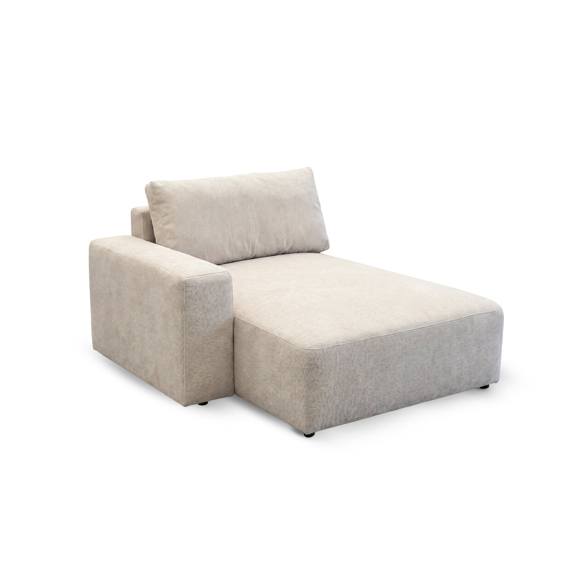 Iskeli Plus Creamy Taupe (ARAGON 03) modular corner sofa ottoman – a piece for comfortable reclining