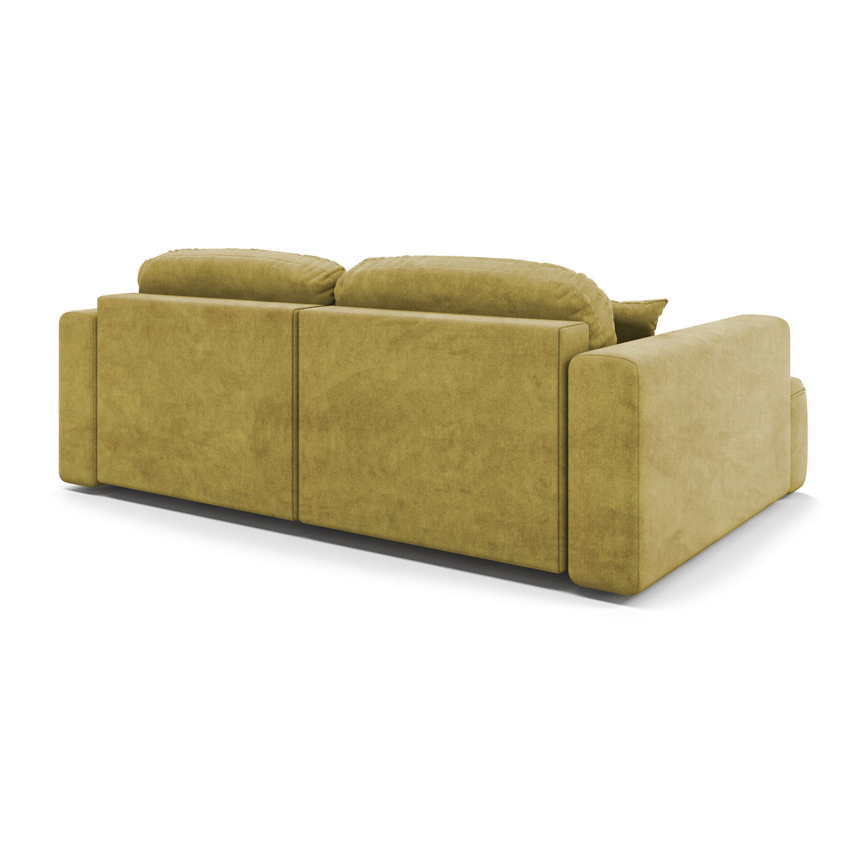 Senvali corner sofa 240 cm in Golden Sepia (CLOUD 32) – upholstered back, corner sofa that can be placed in the middle of the room