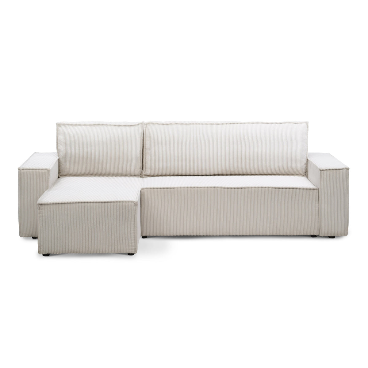 Narożnik Agi uniwersalny z funkcją spania 3-osobowy 200x142–154 w stylu loft – zdjęcie 3