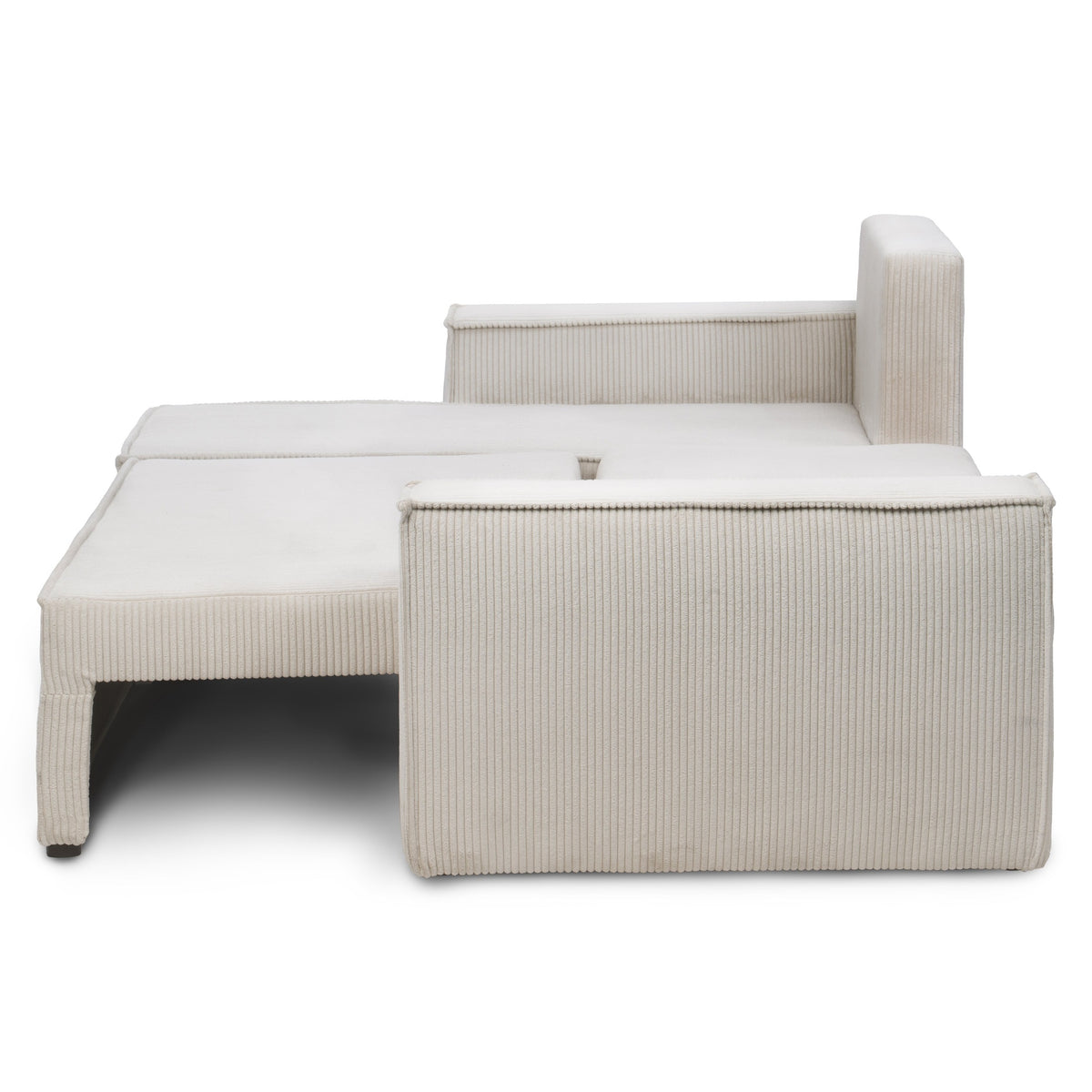 Narożnik Agi uniwersalny z funkcją spania 3-osobowy 200x142–154 w stylu loft – zdjęcie 5