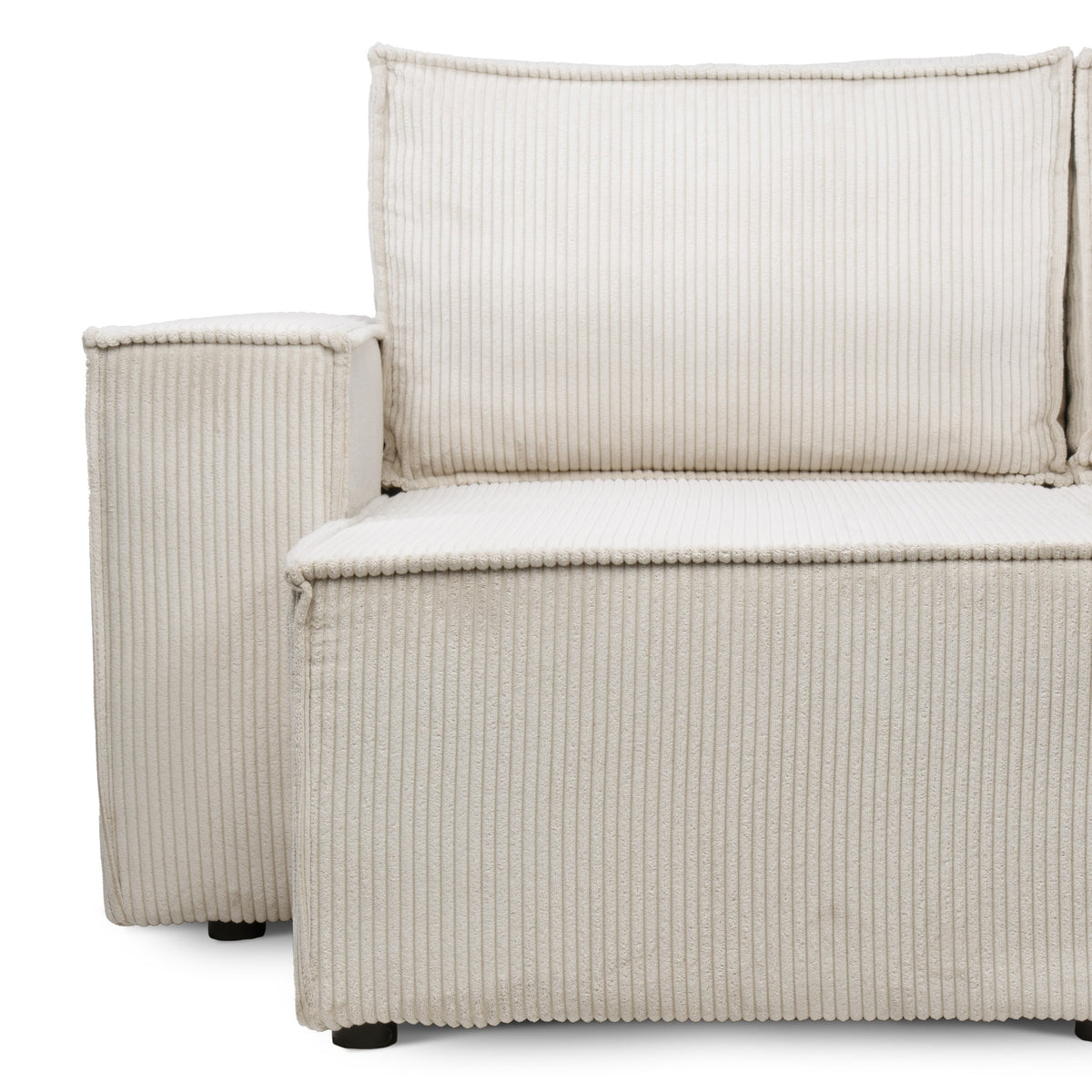 Narożnik Agi uniwersalny z funkcją spania 3-osobowy 200x142–154 w stylu loft – zdjęcie 7