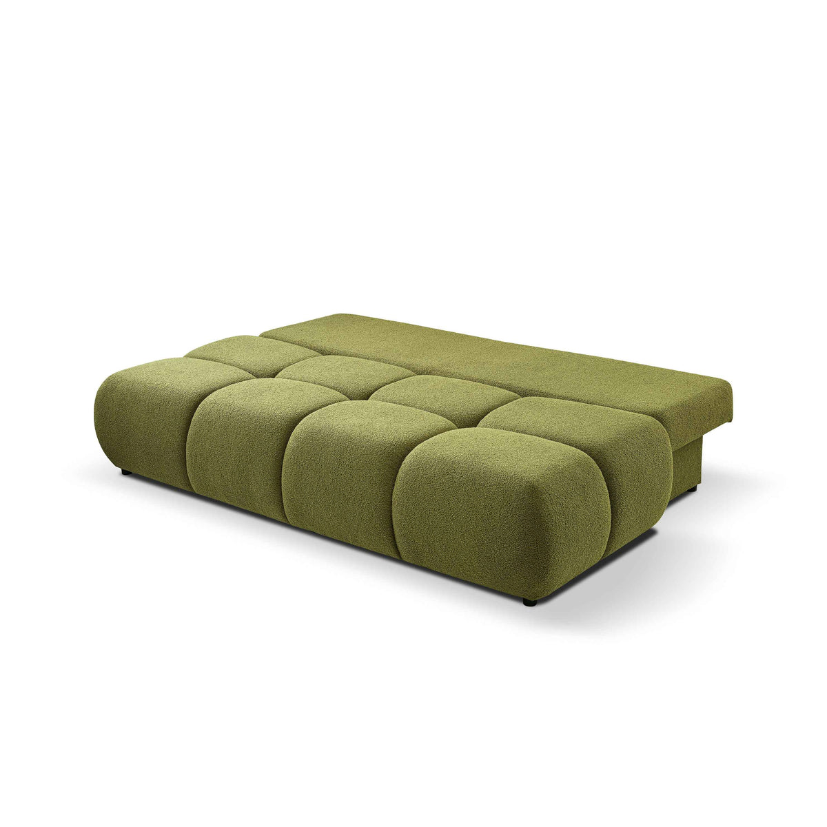 Sofa 3-osobowa z funkcją spania 142x200 w stylu miękkiego minimalizmu | Milorya