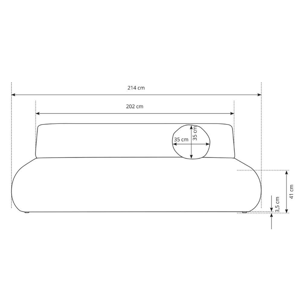 Sofa Puentro z funkcją spania 140x200 z pojemnikiem w stylu nowoczesnym – zdjęcie 7
