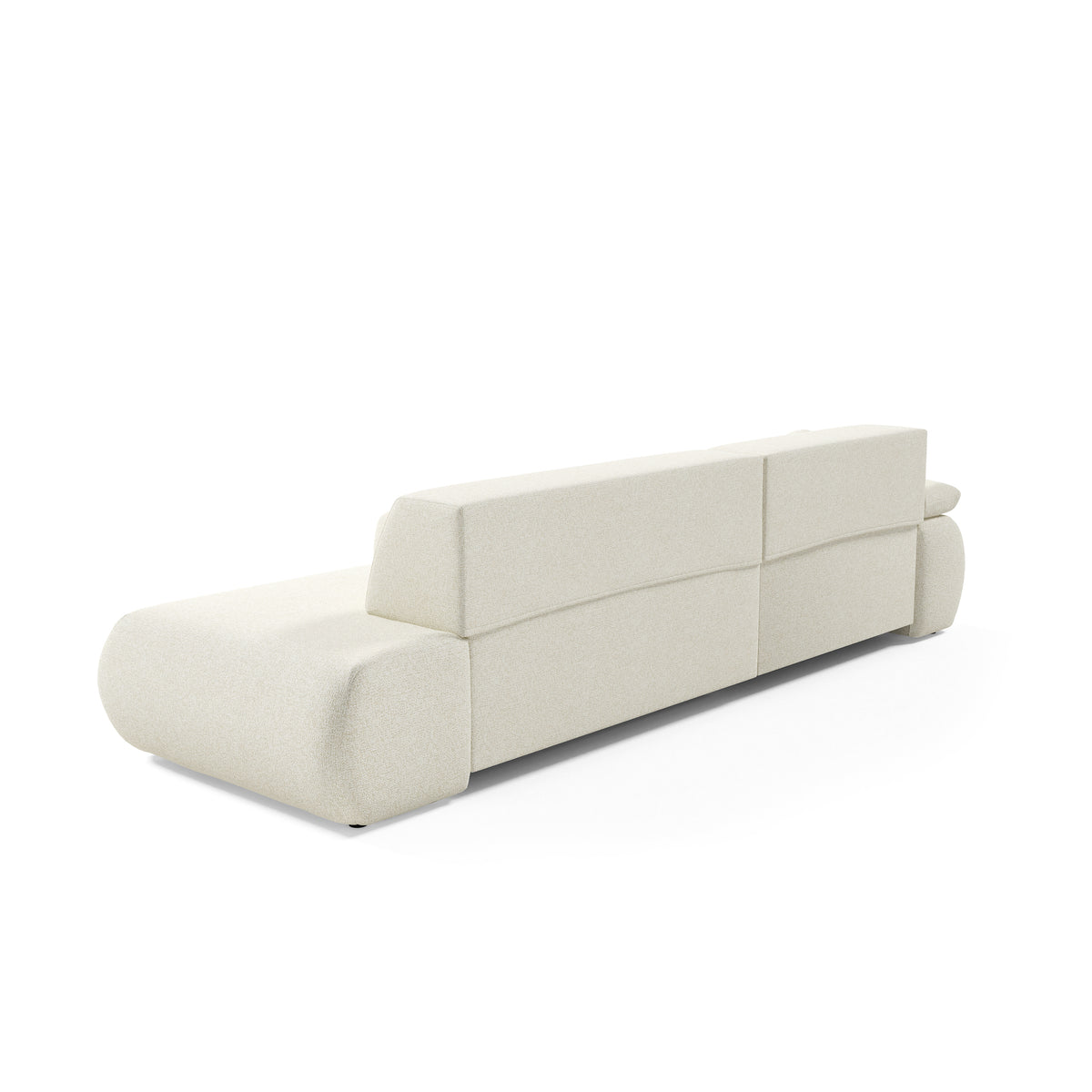 Puentro 4 Seater Corner Sofa Bed, Minimalist Style – back view