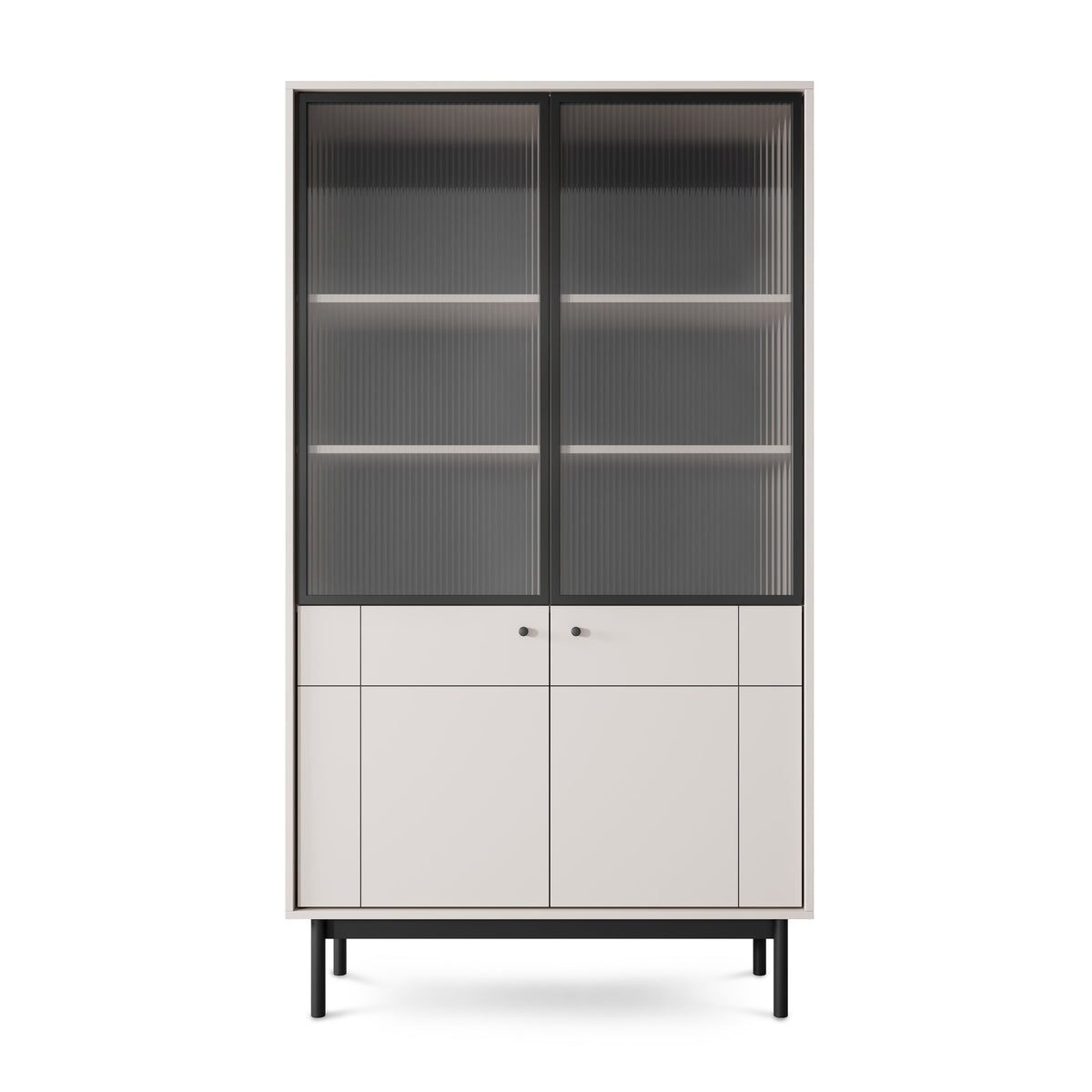Sabi Glass Display Cabinet 104x185 cm, Japandi Style – photo 3