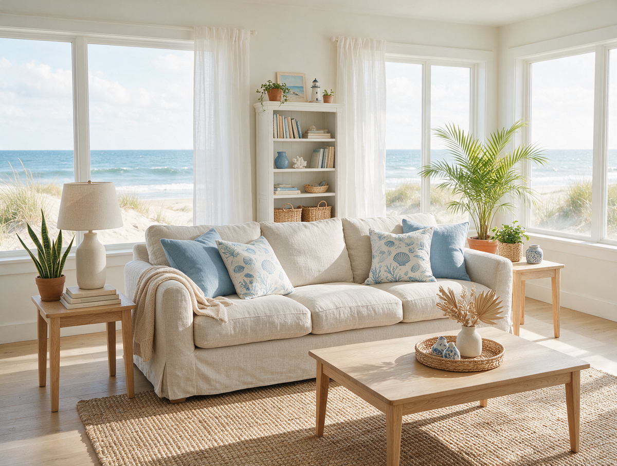 Coastal Living Room Ideas – How to Create a Relaxed, Seaside Feel at Home