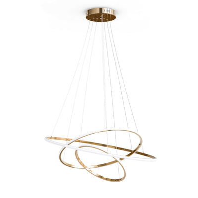 Movimento LED Pendant Lamp with Three Light Loops, Glamour Style – main photo | Pillovely