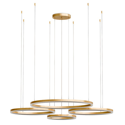 Soliva LED Pendant Lamp with Four Rings, Glamour Style – main photo | Pillovely