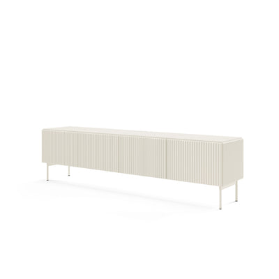 MuzZI TV Unit / TV Stand 195x51, Modern Style – angled view | Pillovely
