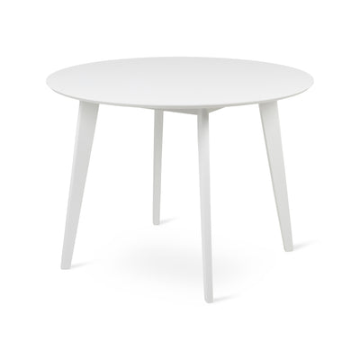 Krel Round Dining Table 105x76 cm, Scandinavian Style – Pure White