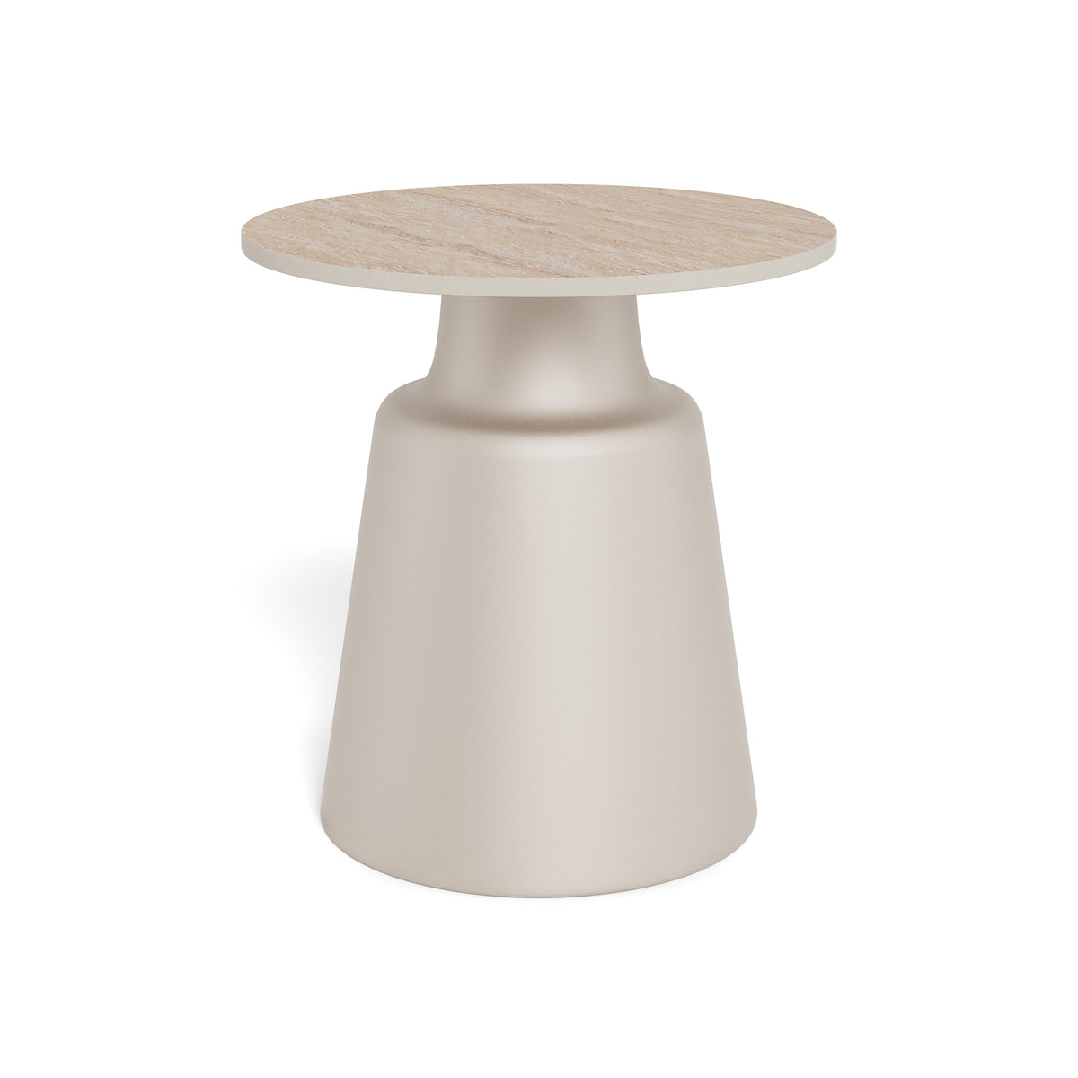 Fumor Round Coffee Table Ø45 cm, Modern Style – Warm Beige